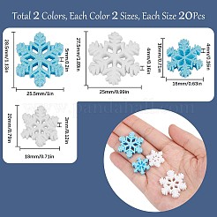 80 stücke 4 arten weihnachtsthema opake harz cabochons CRES-SC0002-58