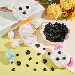 6 Stil Kunststoffpuppe Hundenase Cabochons DOLL-PH0001-30
