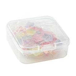 50 Stück opake Harz-Cabochons RESI-FS0001-57