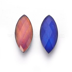Facettiert Glas Cabochons GLAA-F091-04