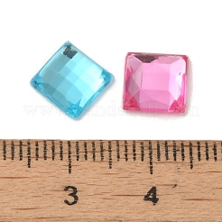 Nachahmung taiwan Acryl Strass Cabochons GACR-A023-8x8mm-M
