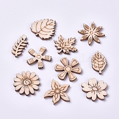 Holz Cabochons WOOD-TAC0003-21
