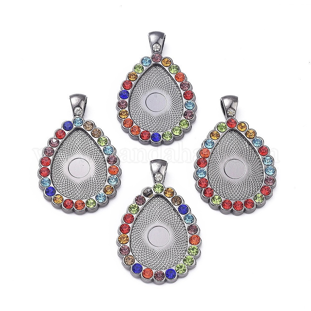 Wholesale Alloy Pendant Cabochon Settings Pandahall