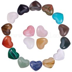 18 Arten natürliche / synthetische Edelstein Cabochons G-PH0029-03