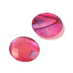 Natürliche Abalone-Muschel/Paua-Muschel-Harz-Cabochons SSHEL-K003-8MM-01