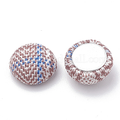 Handgefertigte Stoffbezug Cabochons WOVE-Q071-06A-06
