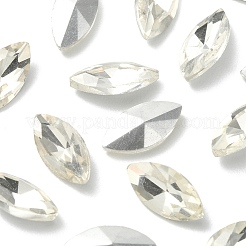 20 Stück spitz zulaufende Glas-Strass-Cabochons RGLA-YW0002-01