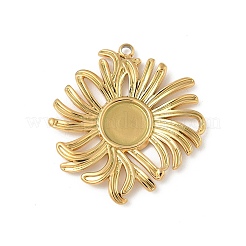 Cabochon-Fassungen für Anhänger aus Edelstahl 304 STAS-L293-06G