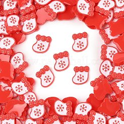 Leuchtende Harz-Cabochons mit Weihnachtsmotiv RESI-U003-02D