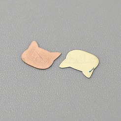 Messing Cabochons MRMJ-WH0003-09B-G