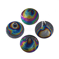Подвески из натуральной ракушки капиз&nbsp;SSHEL-Z002-01C