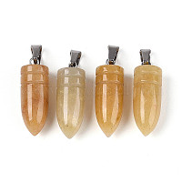 Натуральный топаз нефрита подвески&nbsp;G-N349-16P-06