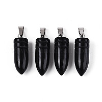 Природные подвески обсидиана&nbsp;G-N349-16P-01