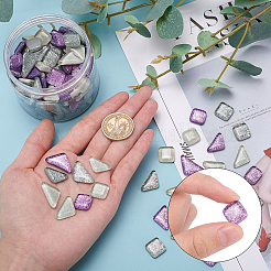 Glitzerglas Cabochons GLAA-FH0001-02C
