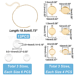 DIY Blanko-Kit zur Herstellung von Kuppelarmbändern DIY-UN0003-95
