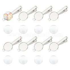 DIY-Set zur Herstellung einer leeren Krawattenklammer mit Kuppel DIY-DC0002-25
