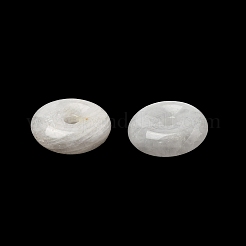 Donut-/Scheiben-Anhänger aus natürlichem weißem Mondstein G-L620-D08