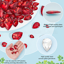 94 Stück Glas-Strass-Cabochons GLAA-FG0001-16B