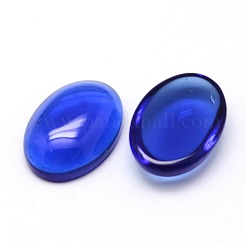 K9 glascabochons ovale cabochons mit flachem rücken GGLA-L002B-05