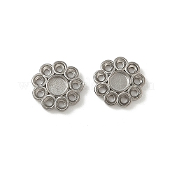 Cabochonfassungen aus Edelstahl 304 STAS-Z144-08P