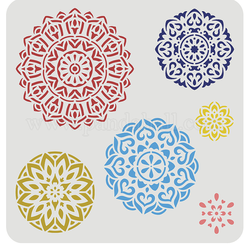 Shop Fingerinspire Mandala Pattern Stencils X Cm Reusable Mandala