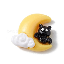 Undurchsichtige Harz-Cabochons zum Thema Halloween RESI-E035-01T