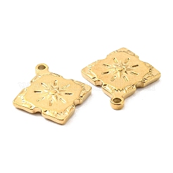 PVD-Vakuumbeschichtung 304 Edelstahl Anhänger Strass Fassungen STAS-F287-52G