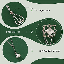 Anlaufschutz 1 Stück Sterling Silber Blumenanhänger Rohling für unregelmäßige Edelstein Cabochon Anhänger Fassungen FIND-PH0017-33P
