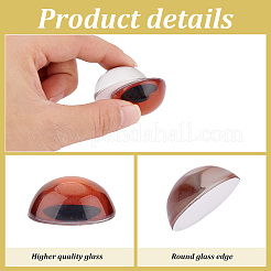 20 Stück 5 Farben Glas Craft Augen Cabochons DOLL-PH0001-51