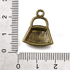 Tibetischer Stil Legierung Anhänger Fassungen für Strasssteine TIBE-L008-02AB