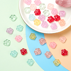 40 Stück 8 Farben transparente Harz Cabochons RESI-CJ0001-238