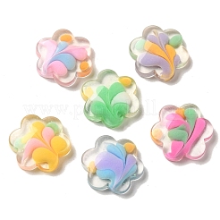 Transparente Decoden-Cabochons aus Harz RESI-D008-05B