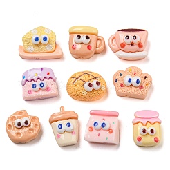Cartoon lustiges Auge undurchsichtige Harz Decoden Cabochons RESI-C046-06