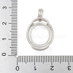 925 Sterling Silber Anhänger Fassungen STER-B005-22P