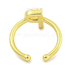 Offene Manschettenringe aus Messing mit Rack-Beschichtung für Damen RJEW-F162-01G-P