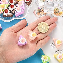30 Stück undurchsichtige Harz-Decoden-Cabochons RESI-CJ0002-71