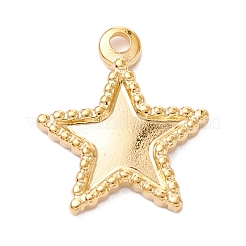 PVD-Vakuumbeschichtung 304 Edelstahl Anhänger Cabochon Fassungen für Emaille STAS-P279-39G