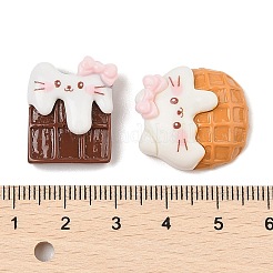 Undurchsichtige Cartoon-Harz-Cabochons CRES-R456-12A