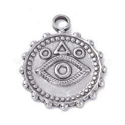 Anlaufgeschützte Cabochon-Fassungen für Anhänger aus Edelstahl 304 STAS-P288-24P