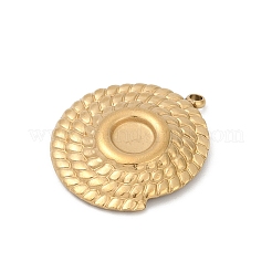 Cabochon-Fassungen für Anhänger aus Edelstahl 304 STAS-P383-10G