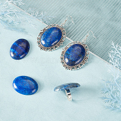 Natürliche Lapislazuli flache zurück Cabochons G-PH0002-22A