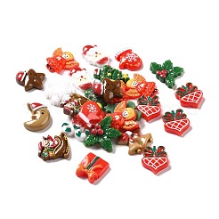 Undurchsichtige Harz-Cabochons des Weihnachtsthemas CRES-M012-03