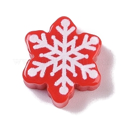 Undurchsichtige Harz-Cabochons mit Weihnachtsmotiv RESI-H162-06F