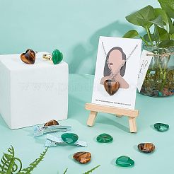20 Stück 2 Stil natürliche gemischte Cabochons G-FH0001-21