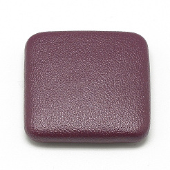 Cabochons aus Kunstleder mit Stoffbezug WOVE-S084-02C