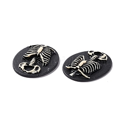 Halloween-Kameen Cabochons aus undurchsichtigem Harz RESI-C017-01A