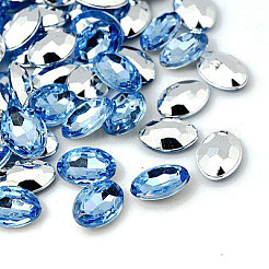 Nachahmung taiwan Acryl Strass Cabochons GACR-A007-10x14mm-M