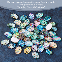Glas cabochons GGLA-PH0001-53