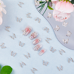 40pcs Legierung Strass Cabochons FIND-SC0005-35
