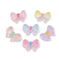 Undurchsichtige Cabochons mit Schleife aus Harz RESI-R465-04